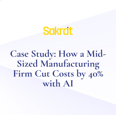 case study on how a mid-sized manufacturer cut costs by 40% using AI for predictive maintenance, quality control, and production scheduling.