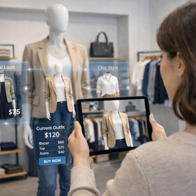 Exploring outfits with augmented reality