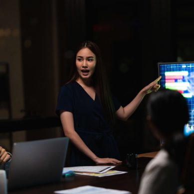Split screen showing stressful event planning chaos versus streamlined workflow using AI automation and real-time dashboards