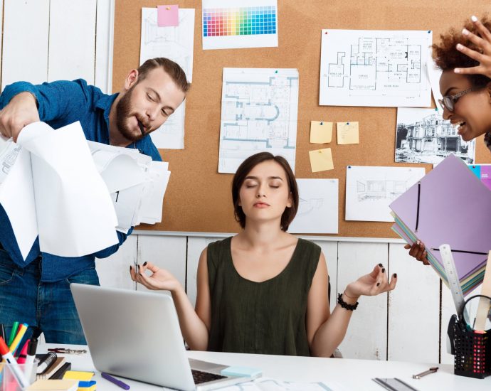 Overwhelmed team handling event planning tasks and deadlines, highlighting burnout caused by manual coordination