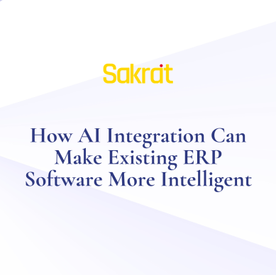 AI integration in ERP software for business automation, predictive analytics, workflow optimization, and intelligent enterprise systems by Sakrat