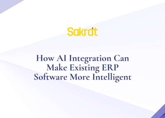 AI integration in ERP software for business automation, predictive analytics, workflow optimization, and intelligent enterprise systems by Sakrat