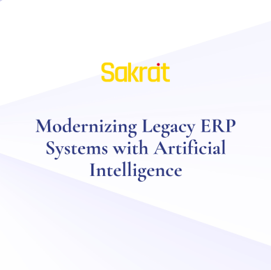 Legacy ERP system modernization using artificial intelligence, cloud technology, and business process automation.